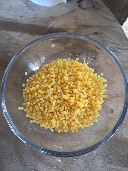 Premium Natural Yellow Beeswax Pellets | Pure Filtered Beeswax for Woodworking, Leather, Candles & DIY Projects