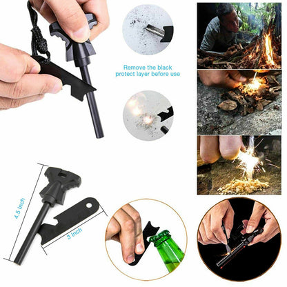14-in-1 Outdoor Survival Gear Kit | Camping, Hiking & Fire Starting