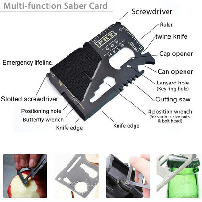 14-in-1 Outdoor Survival Gear Kit | Camping, Hiking & Fire Starting