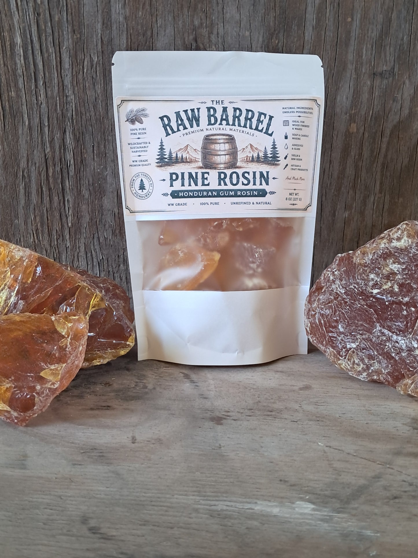 Premium Natural Pine Rosin | Pure Colophony Resin for Violin Bows, Grip, Crafts, Wax Blends & DIY Projects