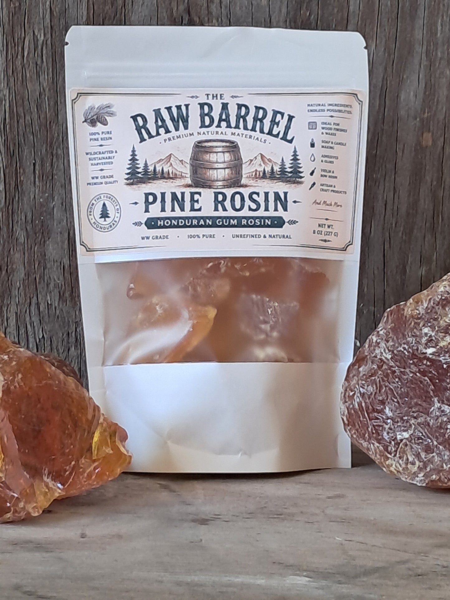 Premium Natural Pine Rosin | Pure Colophony Resin for Violin Bows, Grip, Crafts, Wax Blends & DIY Projects
